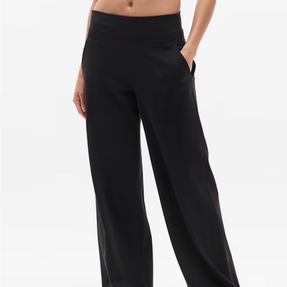 NWT Athleta Black Wide-Leg Pants